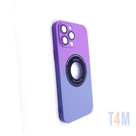 Magnetic Case with Camera Lens for Apple iPhone 13 Pro Max Purple